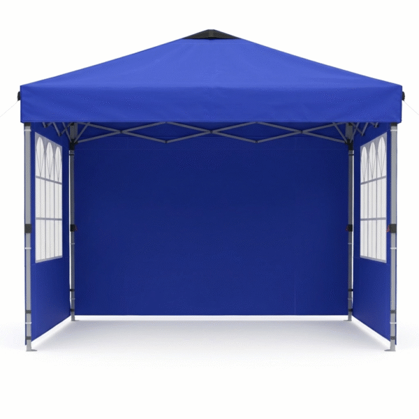 10x10ft 10 Person Party Tent, Pop Up Canopy Tent with Sidewalls, Blue