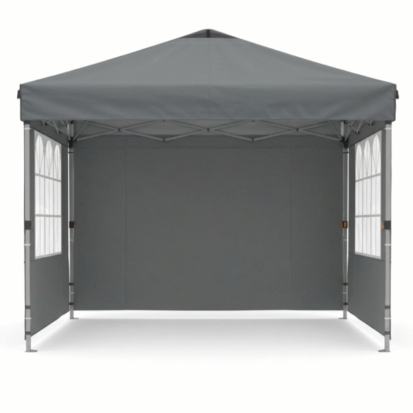 10x10ft 10 Person Party Tent, Pop Up Canopy Tent with Sidewalls, Gray