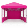 10x10ft 10 Person Party Tent, Pop Up Canopy Tent with Sidewalls, Pink