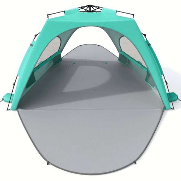 Beach Tent, UPF 30+ UV Protection, 4 Persons, Mint Green