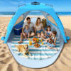 Pop Up Beach Tent, UPF 30+ UV Protection, XL Size, Sky Blue