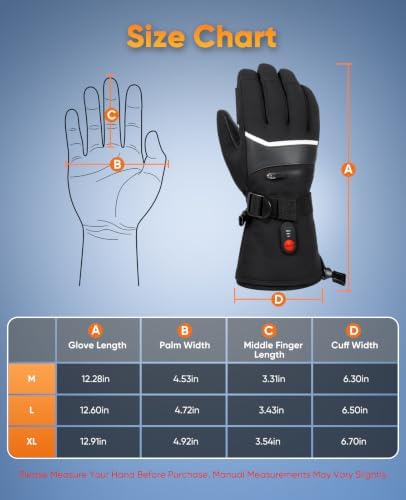 41CCYTAX36L._AC_.jpg Heated Gloves for Men & Women, Rechargeable Winter Gloves, Size L