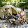 360° Rotation Camping Chair, High Back Comfort for Long Sitting, Sports & Outdoors