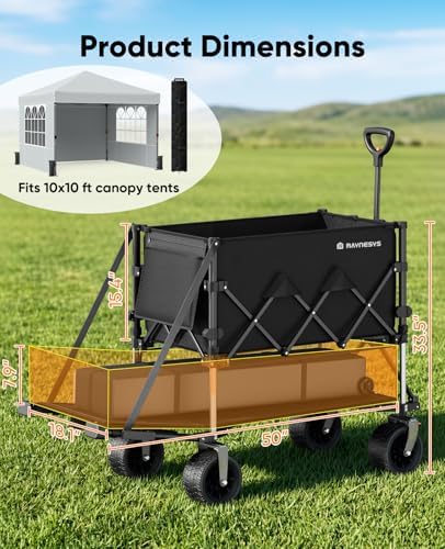 51FNBXWm0yL._AC_.jpg Double Decker Wagon, 400 L Large Capacity, Black