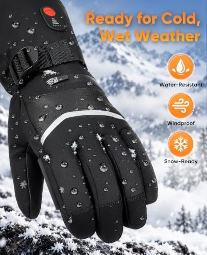 51H7l6fSaL._AC_.jpg Heated Gloves for Men & Women, Rechargeable Winter Gloves, Size L
