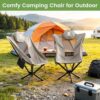 360° Rotation Camping Chair, High Back Comfort for Long Sitting, Sports & Outdoors