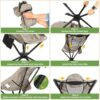 360° Rotation Camping Chair, High Back Comfort for Long Sitting, Sports & Outdoors