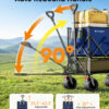 7 Double Decker Wagon, 400 L Large Capacity, Blue