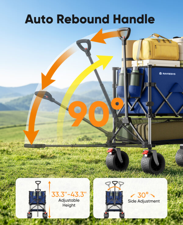7 Double Decker Wagon, 400 L Large Capacity, Blue